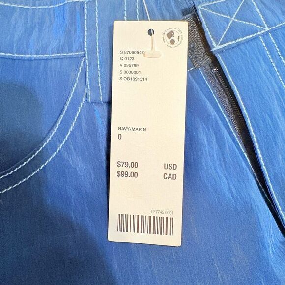 Silence + Noise Blue Reflective Jogger Pants Size 0 - Picture 7 of 13